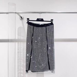 AuthenticPrada Black and White Pencil Skirt